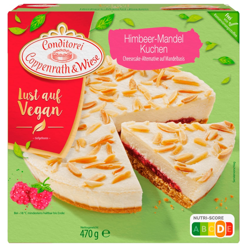 Coppenrath & Wiese Himbeer-Mandel-Kuchen vegan 470g